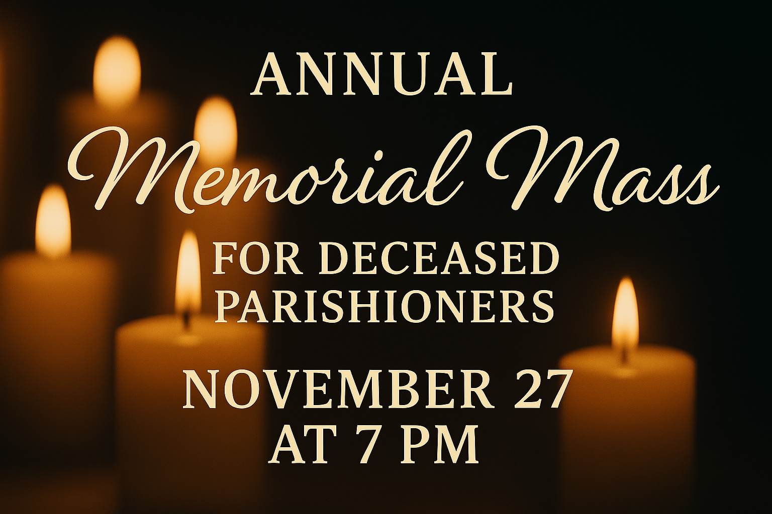 Memorial Mass for Deceased Parishioners