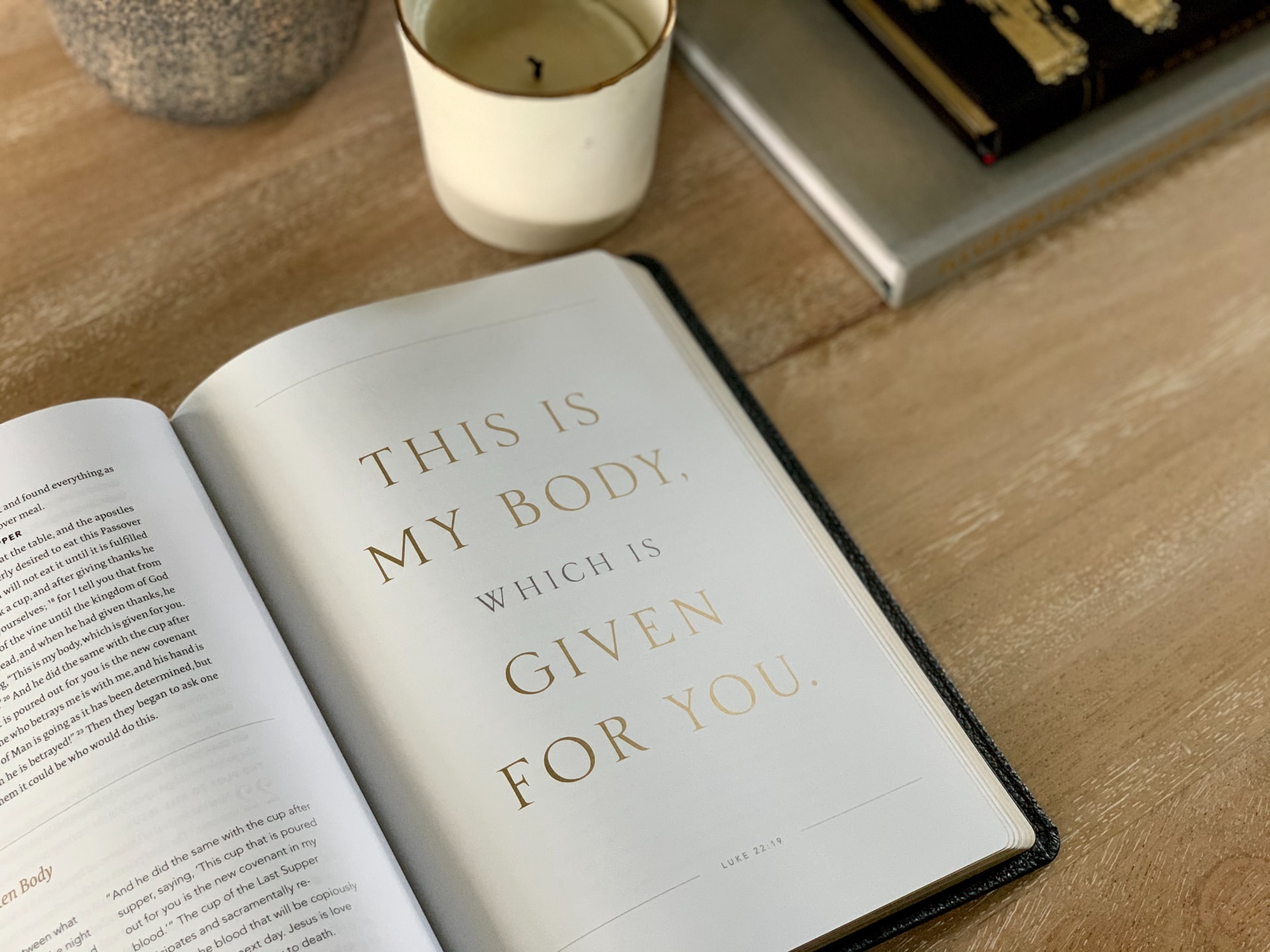 "This is My Body" on the Bible