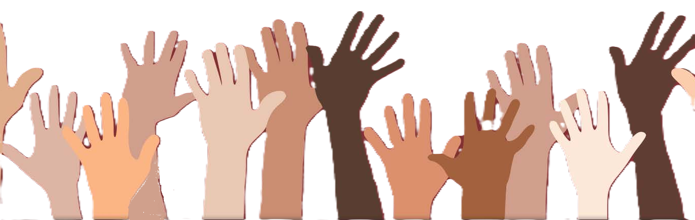 raising hands to help