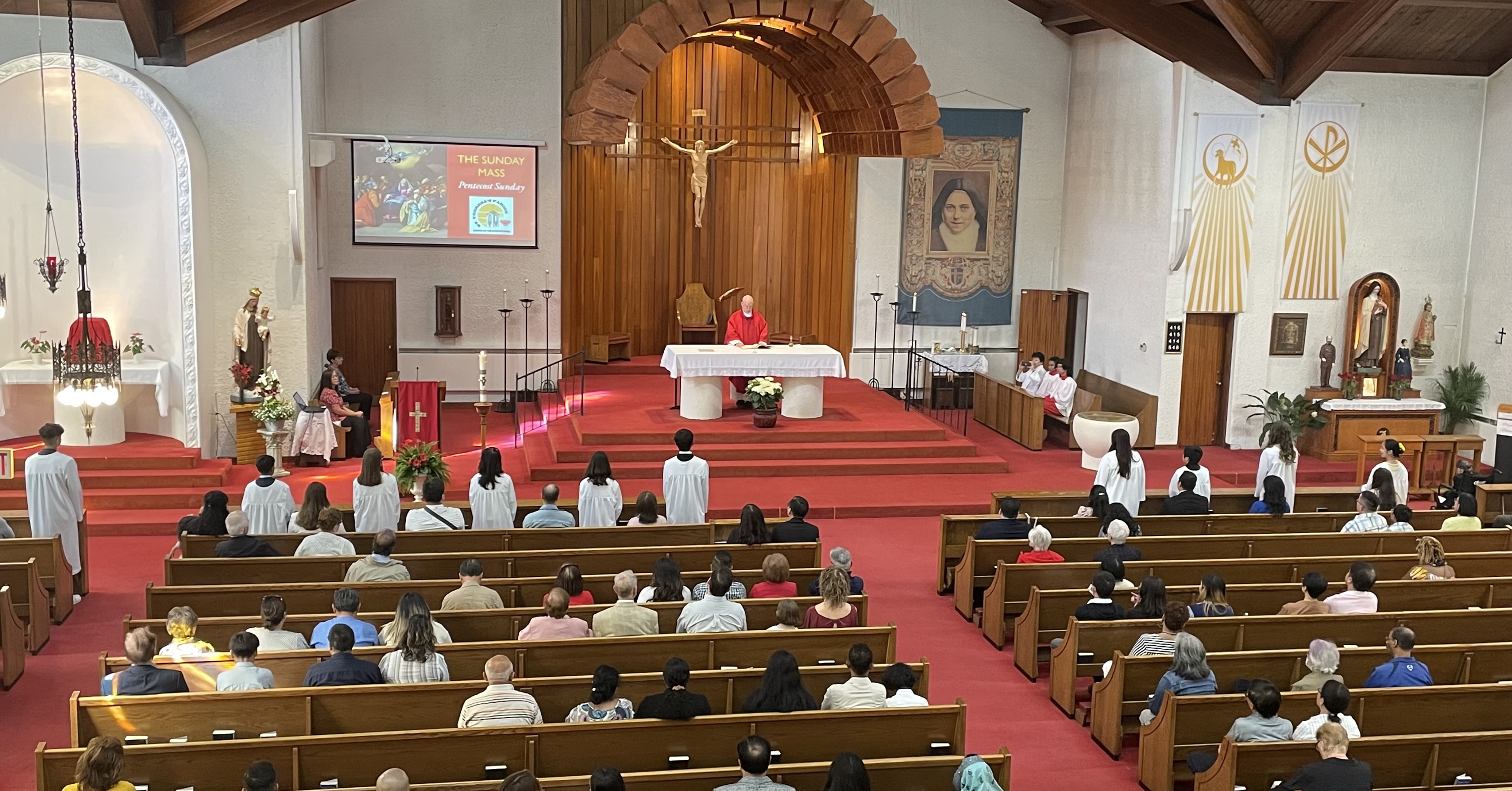 photo of people attending the Confirmation Mass