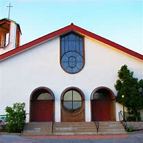 Photo of church and main entrance