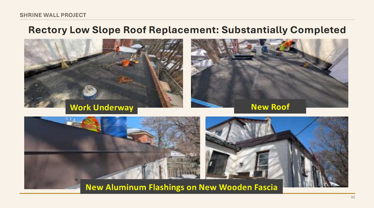 Phase 1 Update on Rectory Roof works