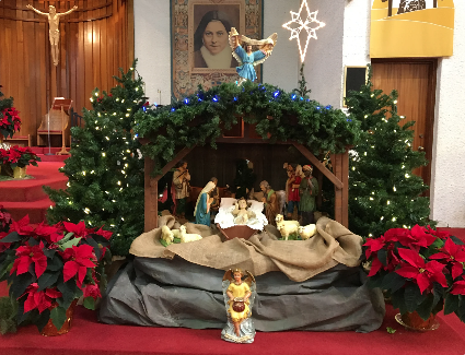 Creche at St Theresa's Church's Altar